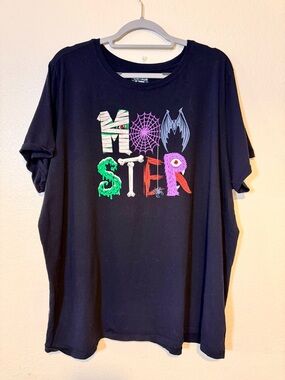 Torrid MOMster Graphic Tee - Black